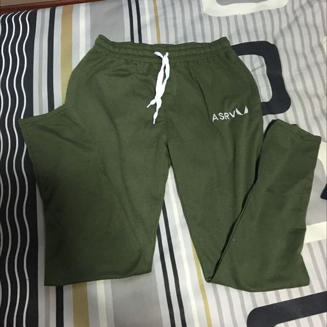 Aesthetic Revolution Olive Joggers Men s Fashion Bottoms Joggers on Carousell