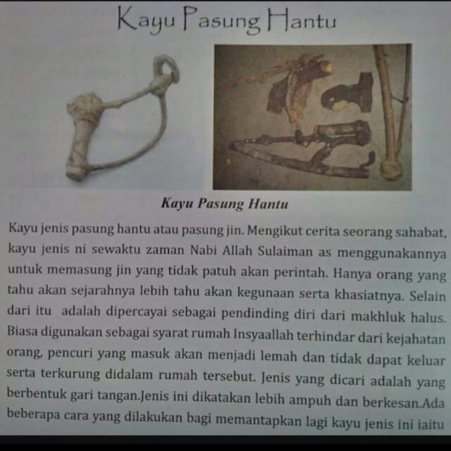 Kayu Pasung Hantu Hobbies Toys Memorabilia Collectibles Religious Items On Carousell