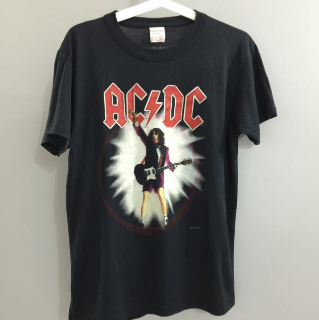 Vintage 1988 ACDC Tour Shirt , Rock Tee , Slayer , Metallica , Motley ...