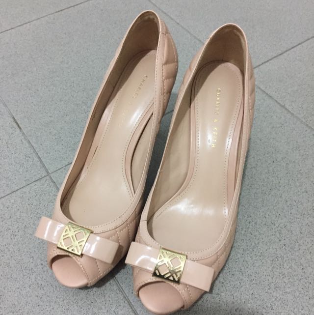 nude coloured heels