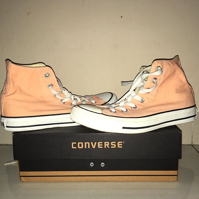 Sepatu Converse High Orange ORIGINAL Size UK 5.5