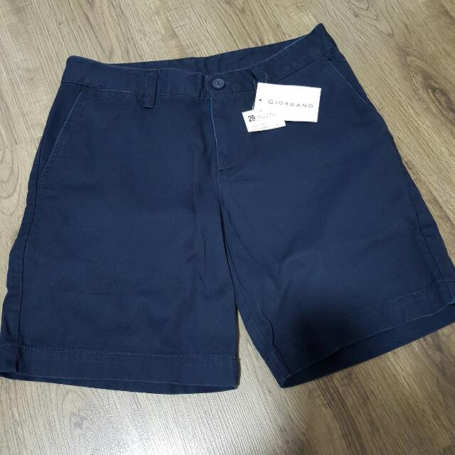 Giordano Korea Unisex Bermuda Shorts Navy Blue