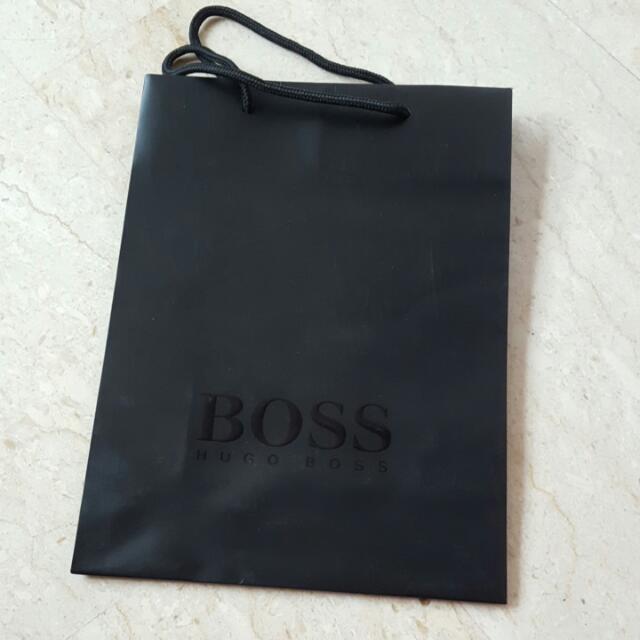 Hugo boss paper bag, Everything Else on Carousell