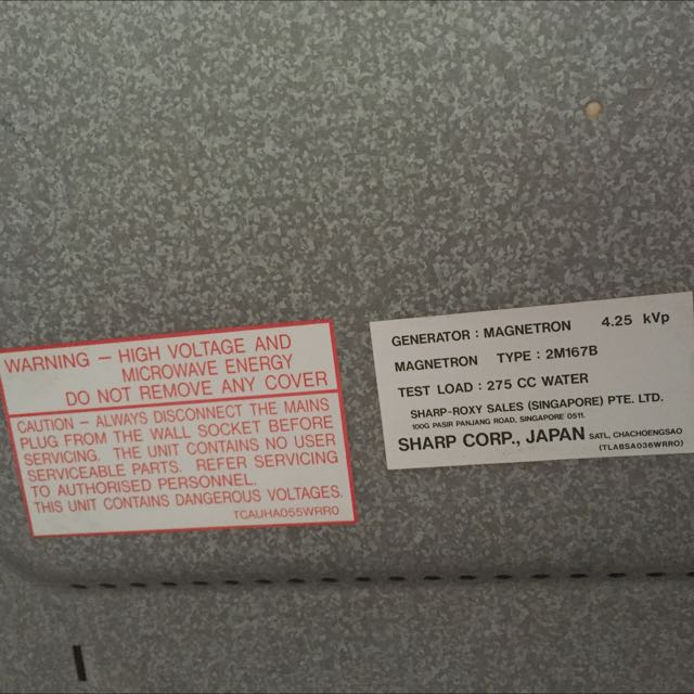 Sharp Convention Microwave Bake Defrost Function Convection Sensor