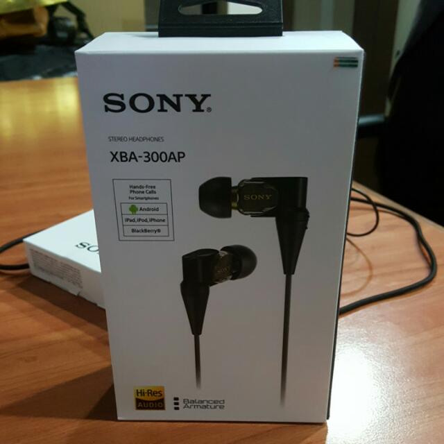 Sony XBA 300ap Balanced Armature In Ear Monitors With Upgrade