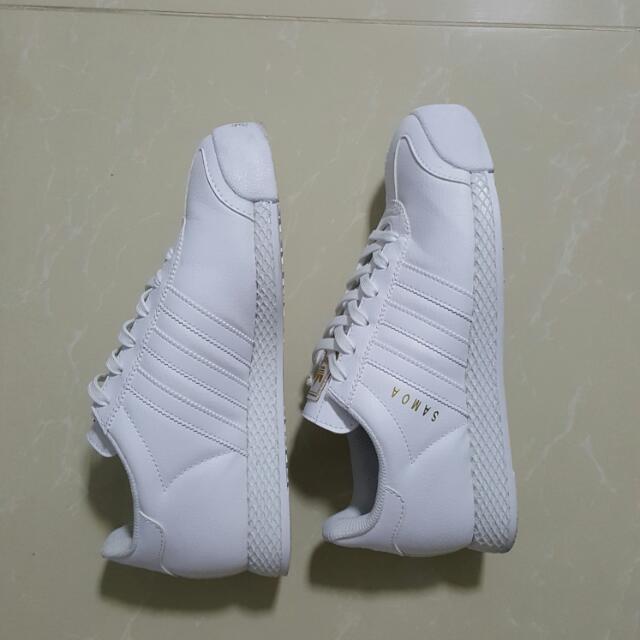 White adidas clearance samoa women's
