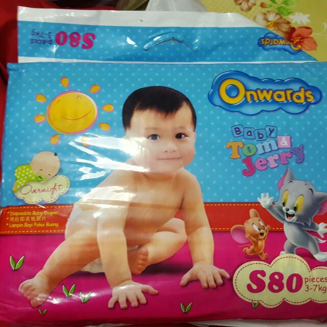 BN Tom And Jerry Diapers Size S, Babies & Kids, Bathing & Changing, Diapers & Baby Wipes on