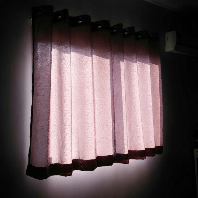 Langsir Tingkap Jenis Ring With Rod Home Furniture On Carousell