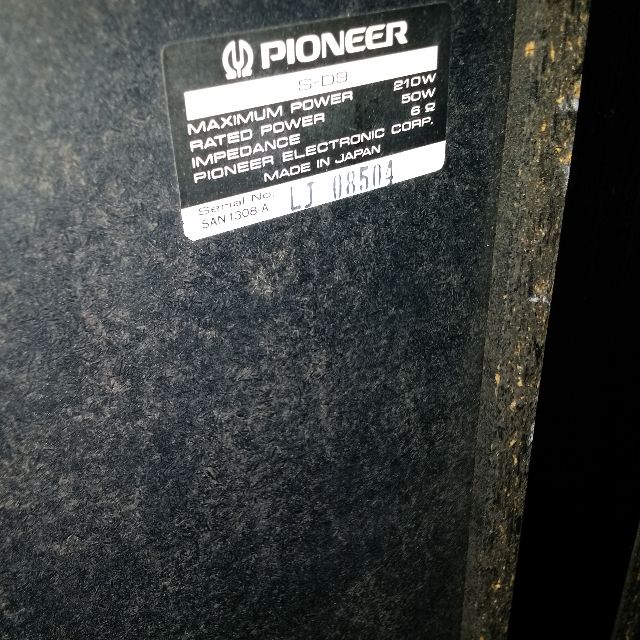 pioneer sd9 speakers