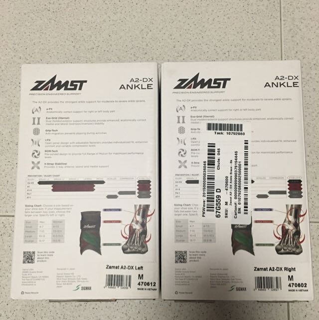 Zamst Stephen Curry Ankle Brace, Health & Nutrition, Braces, Support