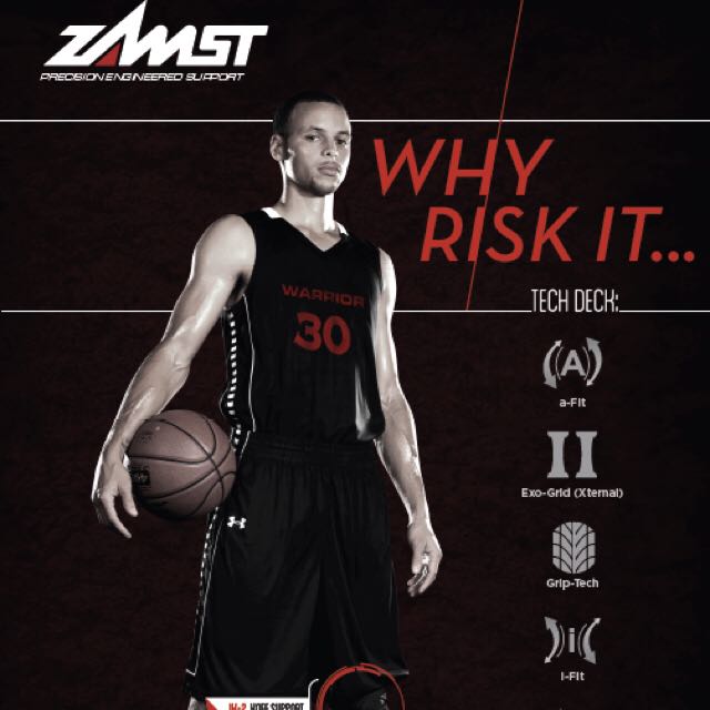 Zamst Stephen Curry Ankle Brace, Health & Nutrition, Braces, Support