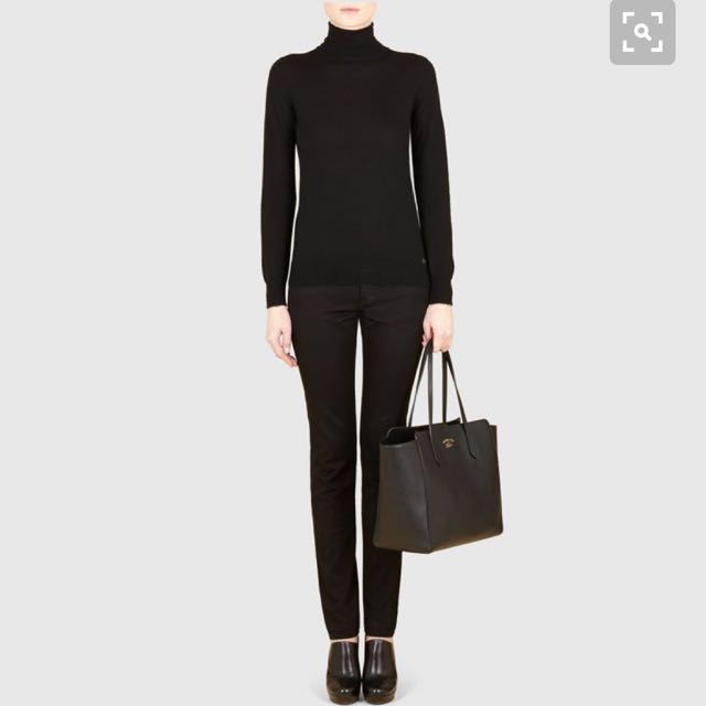 gucci swing leather tote