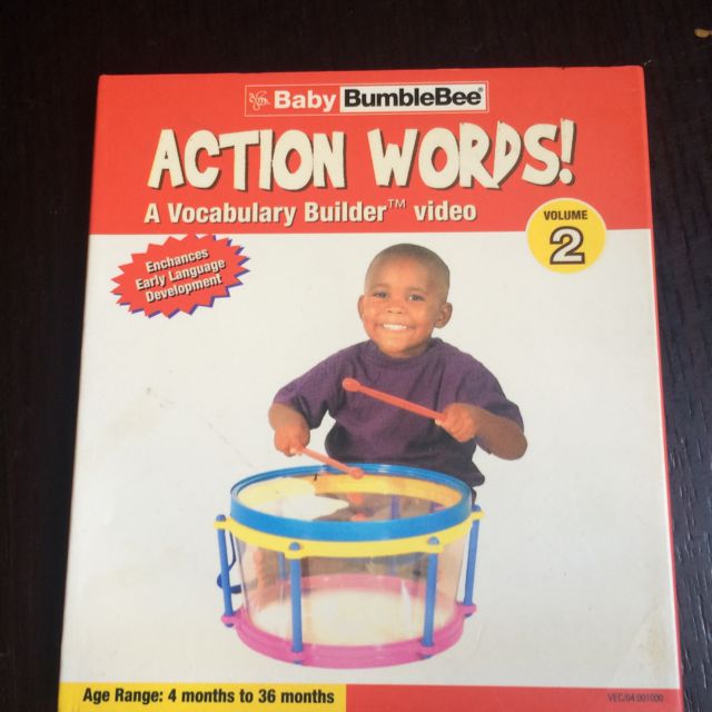 Baby Bumblebee Action Words! Vocabulary Builder Video VCD, Hobbies