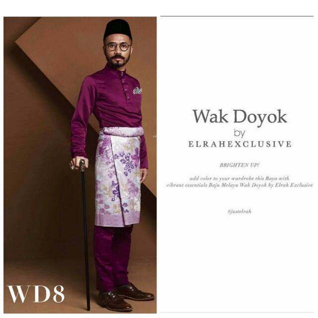 Baju Melayu Wak Doyok Men S Fashion Muslim Wear Baju Melayu On Carousell