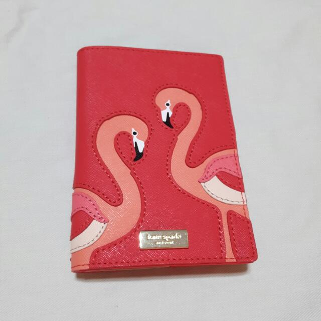 Brand New Kate Spade Flamingo Passport Holder