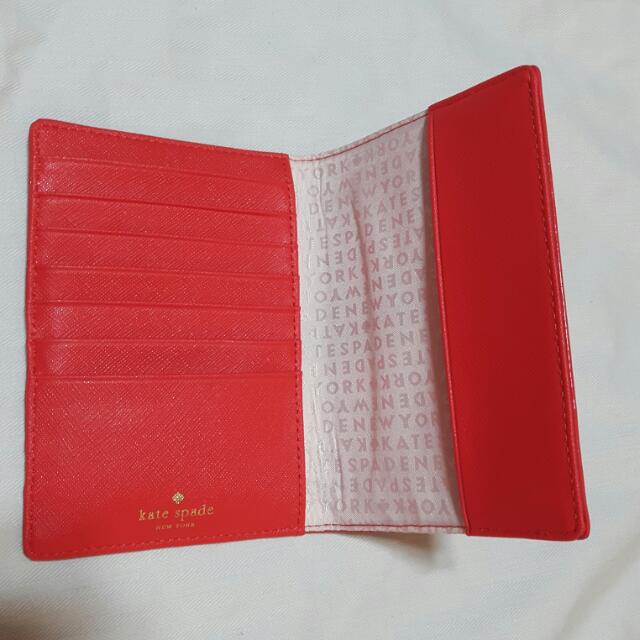 Kate spade flamingo passport holder deals