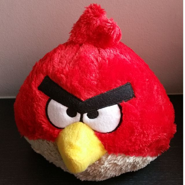 Red Angry Bird Plush, Hobbies & Toys, Toys & Games on Carousell
