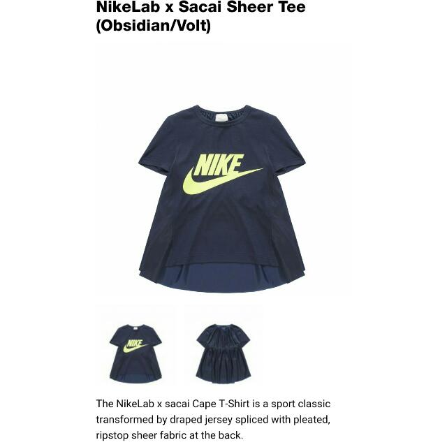 nike sacai tee