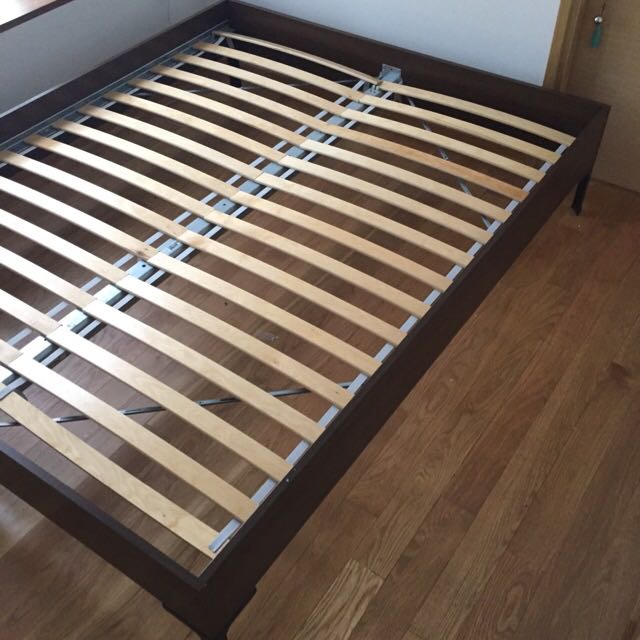 IKEA Oppland Bed Frame ( Dark Brown), Furniture & Home Living