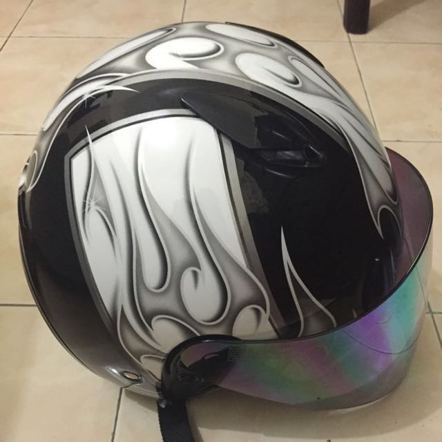 Shoei J stream Flest Black, Car Accessories on Carousell