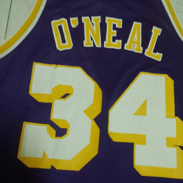 Vintage NBA Jersey (Lakers 34 Oneal), Men's Fashion, Activewear on