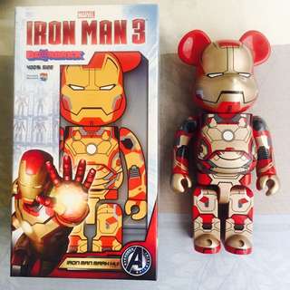 經典Be@rbrick Iron Man3 鋼鐵人 馬克42