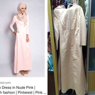 Ameerah Dress In Nude Pink (lovetodress)