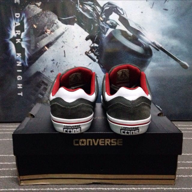 Converse Gates OX Gray Red White Women s Fashion Coats Jackets