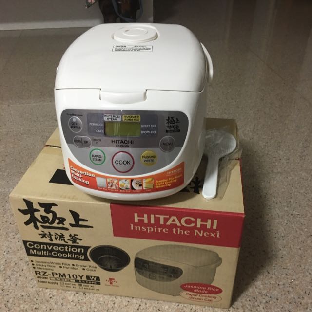 Hitachi Fuzzy Rice Cooker RZPM10Y, TV & Home Appliances, Kitchen
