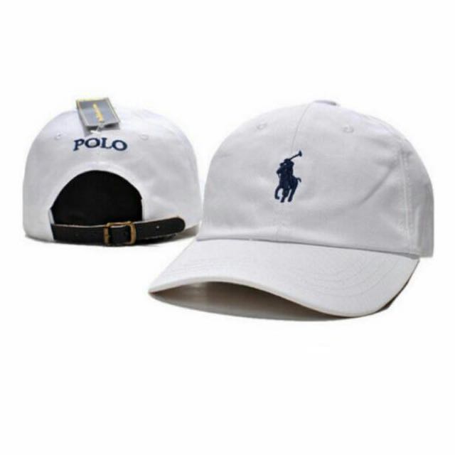 polo cap with leather strap
