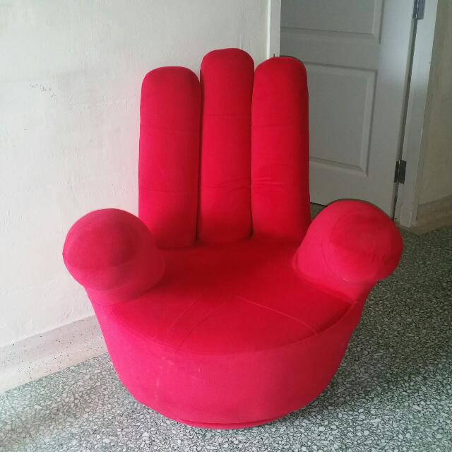 Hand shaped clearance sofa chair