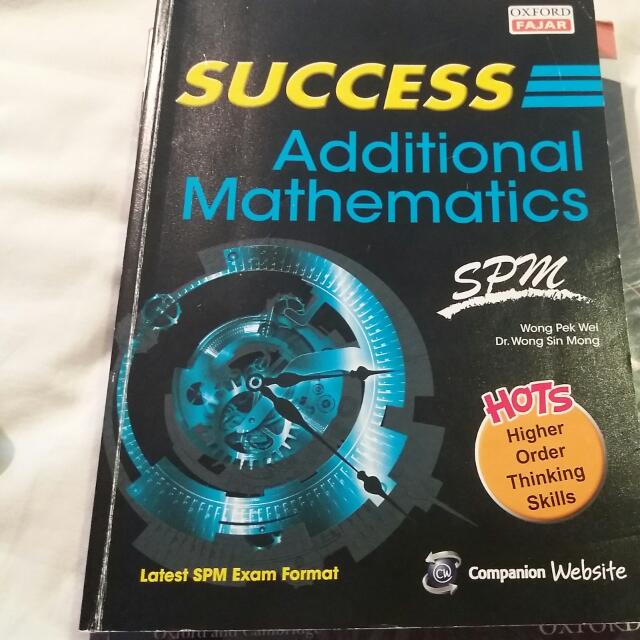 Success Additional Mathematics Spm Textbooks On Carousell