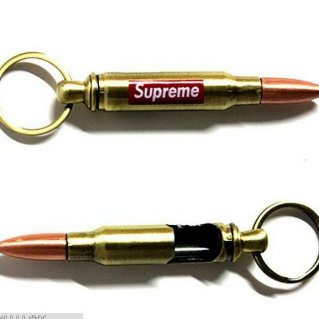 supreme bullet keychain