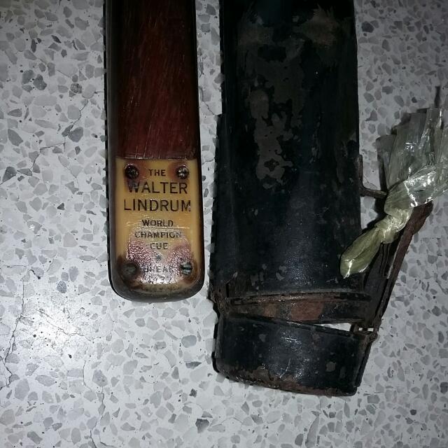 Antique The Walter Lindrum World Champion Cue Break 4137 With Original