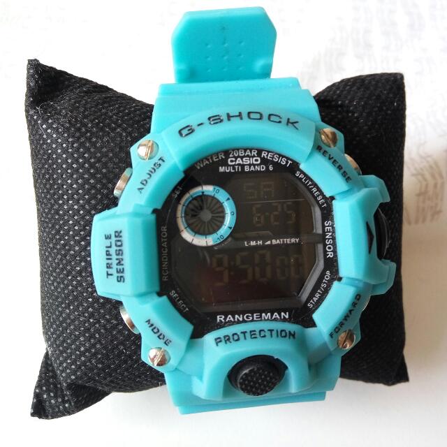 G SHOCK Range Man Cyan Blue Module 3410 Edition Multi Band 6