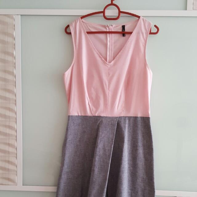 Pink / Grey Dress, very sweet combination, FREE POSTAGE, Women's Fashion, Dresses & Sets, Sets or Coordinates on Carousell Pink / Grey Dress, very sweet combination, FREE POSTAGE, Women's Fashion, Dresses & Sets, Sets or Coordinates on Carousell