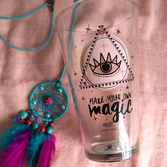 Typo Make Your Own Magic Drinking Glass Tumblr 450ml Kitchen