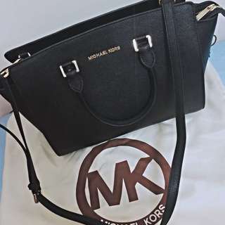 Michael Kors 經典 黑 大款 可放A4 可換 / Mk MJ
