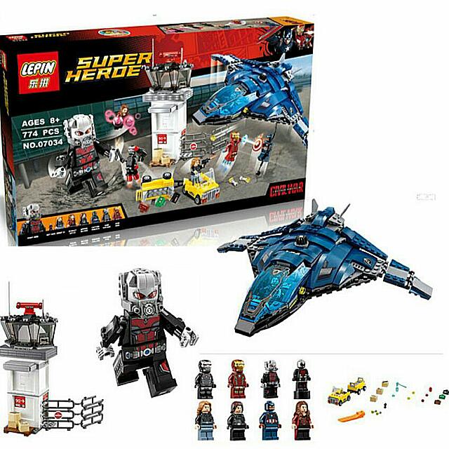 Avengers Super Heroes Airport Battle Lepin 07034 Hobbies Toys Toys Games on Carousell