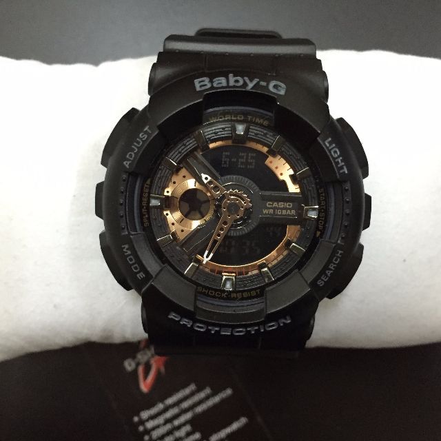 baby g ba 110 rose gold