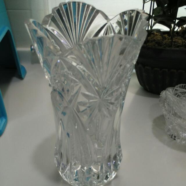 Cristal D'Arques/ Crystal Vase, Everything Else, Others on Carousell