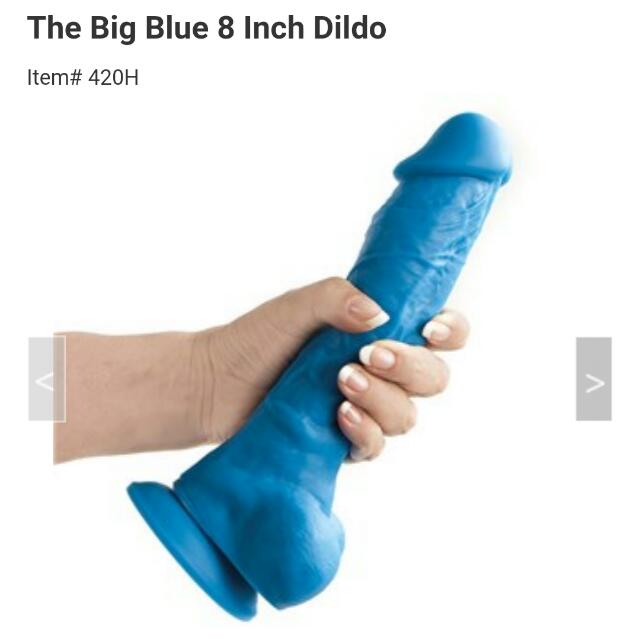 Big blue dildo