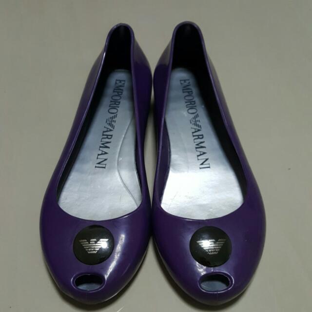 armani jelly shoes