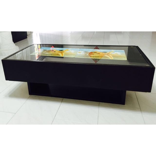 Glass Top Coffee Table Furniture On Carousell Walker edison furniture company industrial modern wood rectangle open shelf coffee accent. glass top coffee table