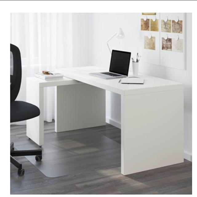 Ikea Malm Desk With Pull Out Panel Furniture Tables Chairs On