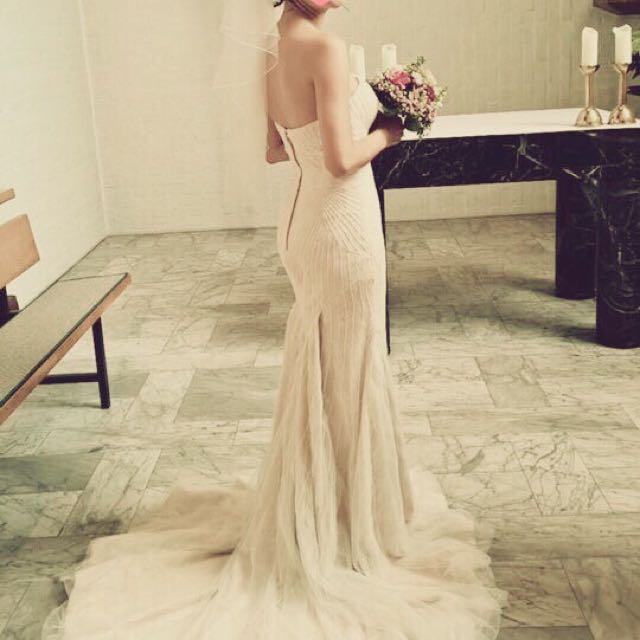 Mermaid Wedding Gown From Truly Zac Posen American Brand Women S Fashion On Carousell