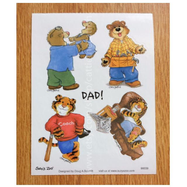 Suzy S Zoo Sticker Father S Day Hobbies Toys Stationery Craft Occasions Party Supplies On Carousell