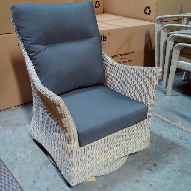 Swivel Highback Lounge Chair Furniture On Carousell