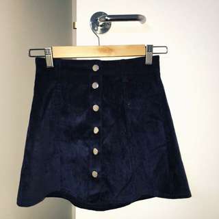 Suede Mini Skirt