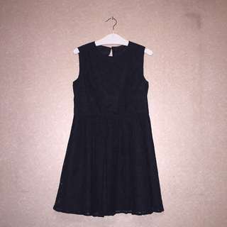 Brokat Black Dress (code:001)